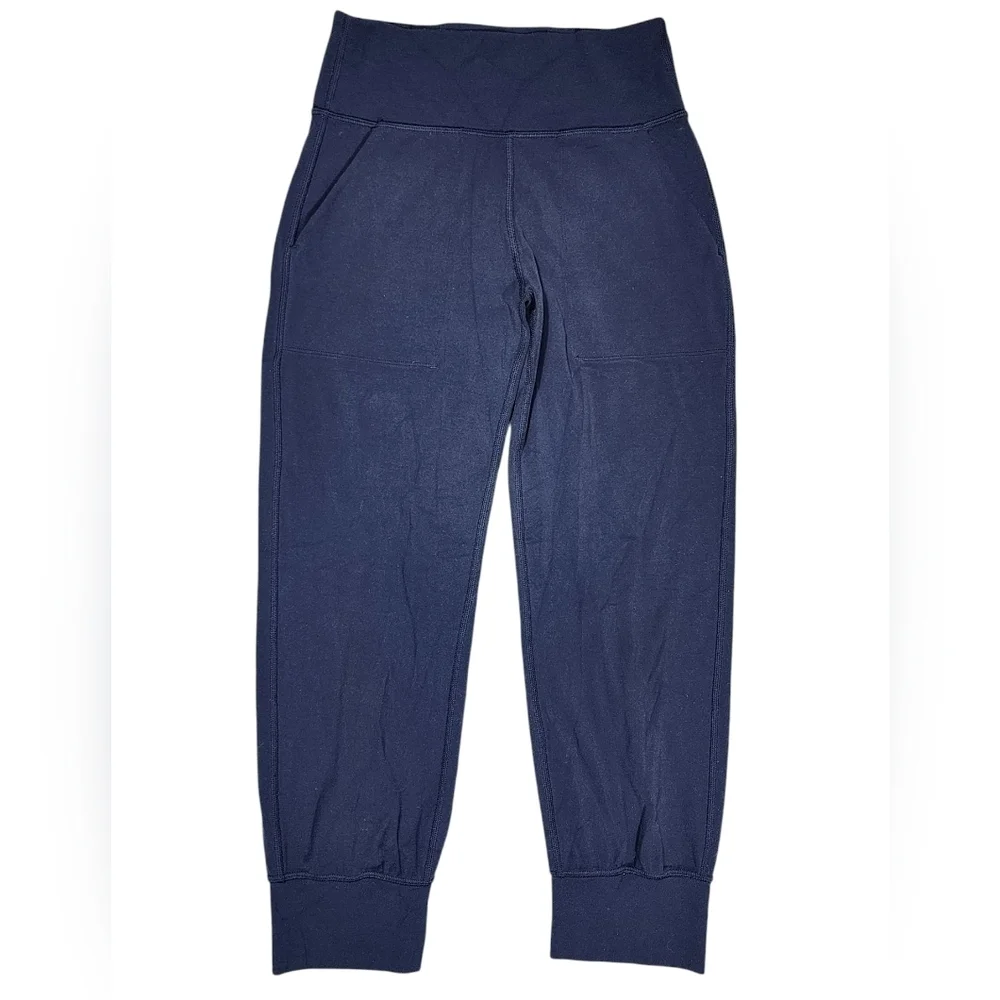 Lululemon Align High Rise Cropped Joggers Womens 4 Black